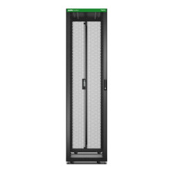 Baie EasyRack 600mm/48U/1000mm avec toit, sans panneau latéral, roulettes, noir