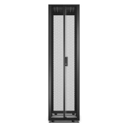 Baie EasyRack 600mm/48U/1000mm avec toit, sans panneau latéral, roulettes, noir