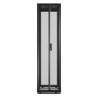 Baie EasyRack 600mm/48U/1000mm avec toit, sans panneau latéral, roulettes, noir