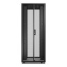 Baie EasyRack 800mm/42U/1000mm avec toit, sans panneau latéral, roulettes, noir