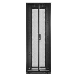 Baie EasyRack 800mm/48U/1000mm avec toit, sans panneau latéral, roulettes, noir