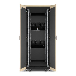 APC NetShelter - Rack informatique insonorisé - 32U - Finition Erable