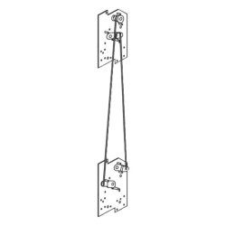 MasterPacT MTZ2-3 - interverrouillage à tringle - 2 sources