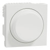 Wiser Unica - variateur rotatif - 2 fils - zigbee - blanc antimicrob - méca seul