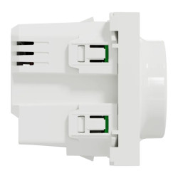 Wiser Unica - variateur rotatif - 2 fils - zigbee - blanc antimicrob - méca seul