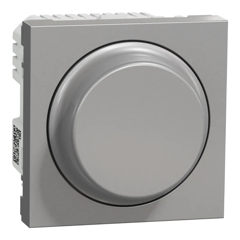 Wiser Unica - variateur rotatif - 2 fils - zigbee - alu - méca seul