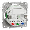 Wiser Unica - Prise 2P+T connectée - 16A  - zigbee - Aluminium