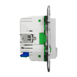 Wiser Unica - Prise 2P+T connectée - 16A  - zigbee - Aluminium