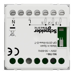 Unica - sonnette électronique - 70dB/1m - 5 mélodies - 2 mod - Alu - méca seul