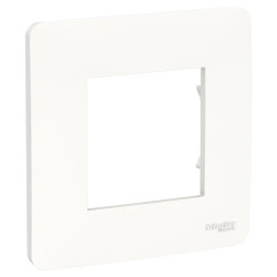 Unica Studio - plaque de finition - Blanc - 1 poste