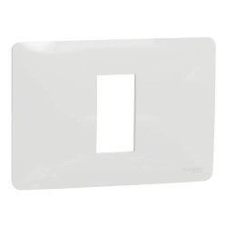 Unica Studio - plaque de finition - Blanc - 1 module