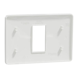 Unica Studio - plaque de finition - Blanc - 1 module