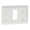 Unica Studio - plaque de finition - Blanc - 1 module