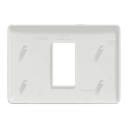 Unica Studio - plaque de finition - Blanc - 1 module