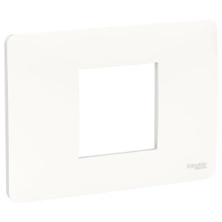 Unica Studio - plaque de finition - Blanc - 2 modules