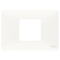 Unica Studio - plaque de finition - Blanc - 2 modules