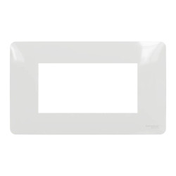 Unica Studio - plaque de finition - Blanc - 4 modules