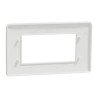 Unica Studio - plaque de finition - Blanc - 4 modules