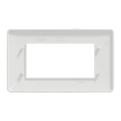 Unica Studio - plaque de finition - Blanc - 4 modules