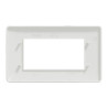 Unica Studio - plaque de finition - Blanc - 4 modules