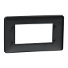 Unica Studio - plaque de finition - Anthracite - 4 modules