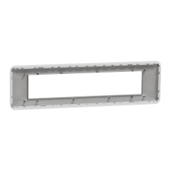 Unica Pro - plaque de finition - Alu - 10 modules