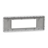 Unica Pro - plaque de finition - Alu - 6 modules