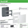 Pragma - mini coffret encastré - 1x8 mod. - portillon transp. - bornier terre