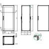 PanelSeT SF/SFN - 19 pouces - baie assemblée - 1200x600x800mm