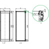 PanelSeT SF/SFN compartimentées - assemblée - 2000x600x600mm