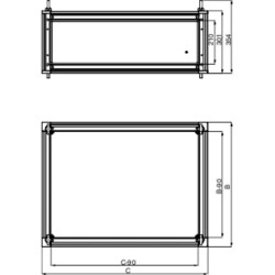 PanelSeT Accessoires - caisson à barres - 300x1000x500mm